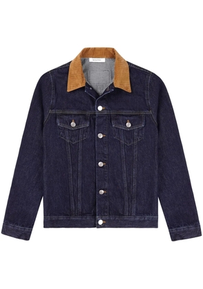 Sporty & Rich contrast-collar denim jacket - Blue