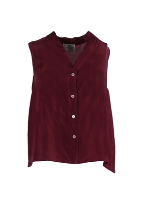 Forte Forte silk habotai v-neck top - Red