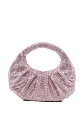 TWENTY FOURHAITCH Joan crystal-embellished ruched tote bag - Pink