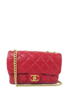 CHANEL Pre-Owned CC turn-lock leather shoulder bag - Red