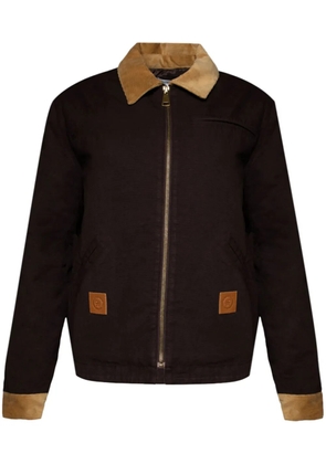 Sporty & Rich SRHWC canvas zipped jacket - Brown