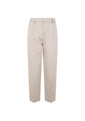 DRHOPE pleated elasticated-waist trousers - Neutrals