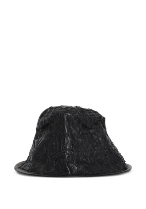 Paris Laundry patched nappa bucket hat - Black
