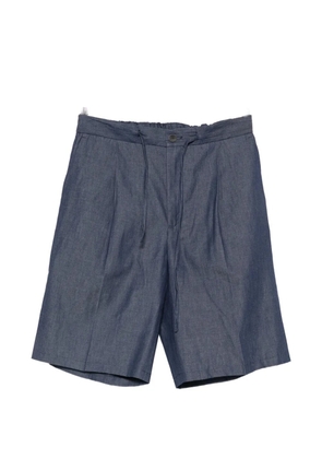 Hevo pleated drawstring shorts - Blue