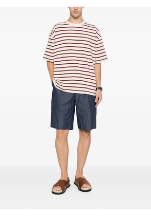 Hevo pleated drawstring shorts - Blue