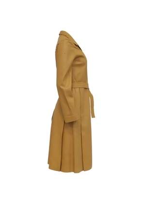 Prada Pre-Owned 2000s belted leather trench coat - Brown