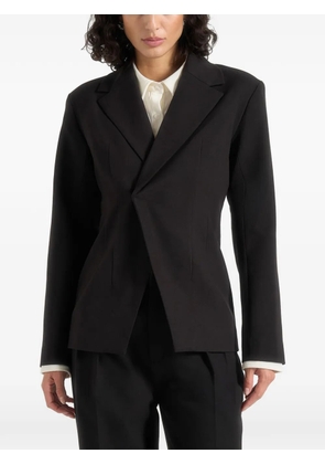 Manière De Voir Beatrice long-sleeve blazer - Black