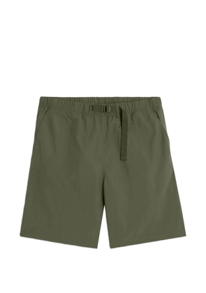 Maison Kitsuné belted logo-print shorts - Green