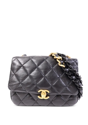 CHANEL Pre-Owned CC turn-lock quilted crossbody bag - Black