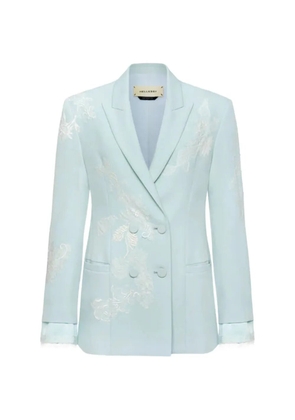 Hellessy Bruce floral-embroidered blazer - Blue
