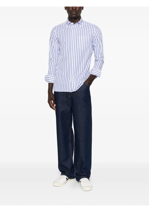 Truzzi vertical-stripe button-down shirt - White
