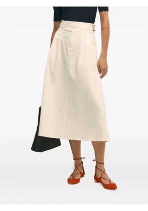 Brooks Brothers high-waisted pleated skirt - White