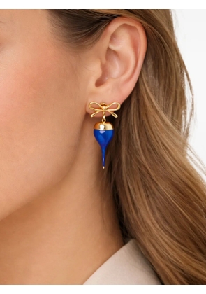 Ottolinger bow-detail heart-drop earrings - Gold