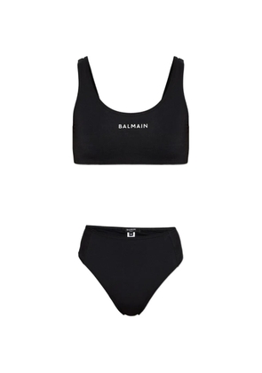 Balmain logo-print bikini - Black