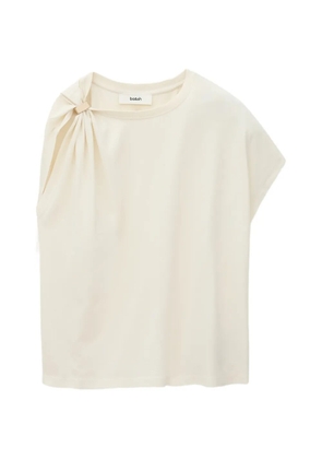 Ba&Sh Allia hardware-detail gathered T-shirt - Neutrals