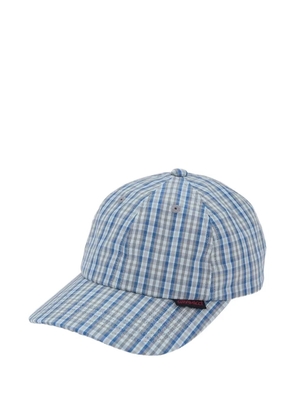 Gramicci Millwood gingham-check cap - Blue