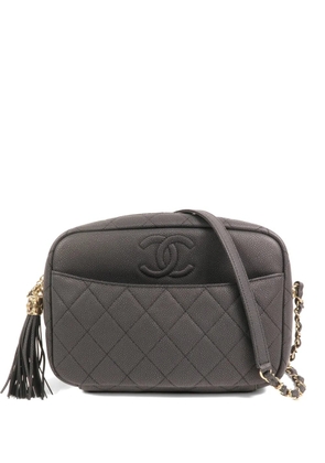 CHANEL Pre-Owned interlocking-CC shoulder bag - Black