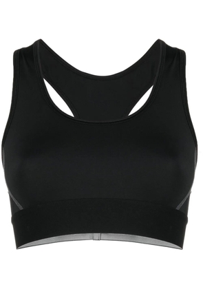Balenciaga logo-hem sporty bra - Black