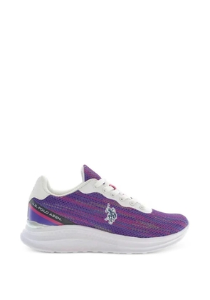 U.S. POLO ASSN. logo-detail lace-up sneakers - Purple