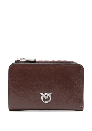 PINKO Love Birds plaque wallet - Brown