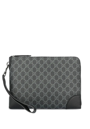 Gucci GG Emblem clutch bag - Grey