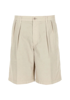 ASPESI pleated cotton shorts - Neutrals