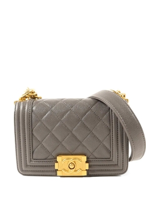 CHANEL Pre-Owned mini Boy Chanel shoulder bag - Grey