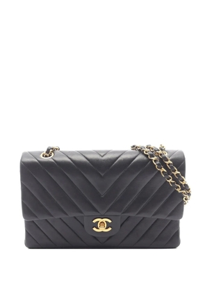 CHANEL Pre-Owned 1989-1991 Chevron quilted shoulder bag - Black