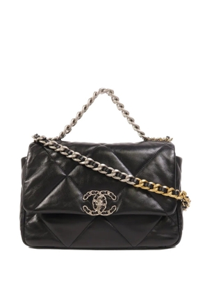 CHANEL Pre-Owned small C19 diamond-quilted shoulder bag - Black