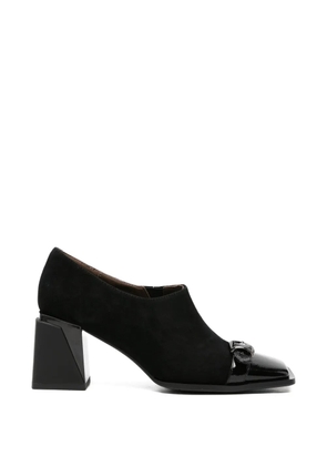 LINDA BAUMANN buckle-detail square-toe pumps - Black