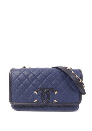 CHANEL Pre-Owned CC Filigree shoulder bag - Blue
