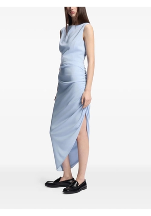 HUGO ruched asymmetric dress - Blue