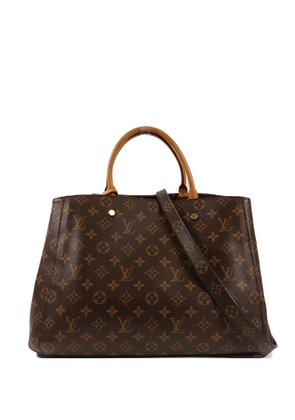 Louis Vuitton Pre-Owned monogram Montaigne MM tote bag - Brown