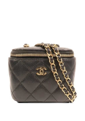 CHANEL Pre-Owned CC quilted-design vanity case - Black
