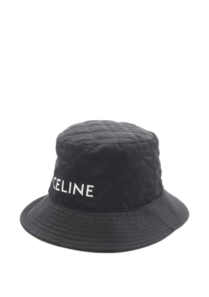 Celine Pre-Owned 2010s quilted bucket hat - Black