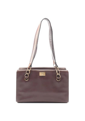 CHANEL Pre-Owned 2002-2003 Interlocking CC leather tote bag - Brown