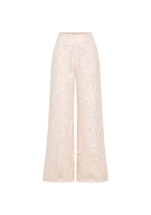 AZULU Emiko floral-print trousers - Neutrals