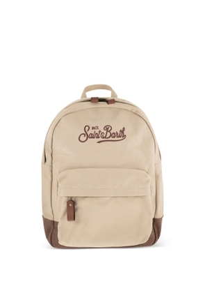 MC2 Saint Barth embroidered-logo backpack - Neutrals