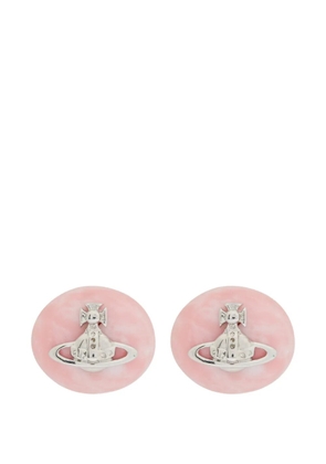 Vivienne Westwood Orb-plaque stud earrings - Silver