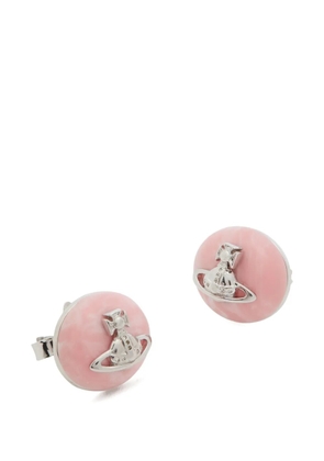 Vivienne Westwood Orb-plaque stud earrings - Silver