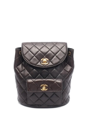 CHANEL Pre-Owned 1994-1996 Interlocking CC backpack - Brown