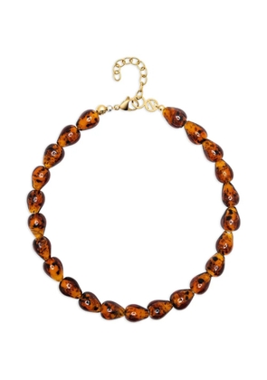 Nialaya Jewelry beaded amber necklace - Brown