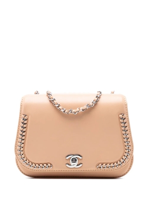 CHANEL Pre-Owned 2016-2017 Small Calfskin Braided Chic Flap shoulder bag - Brown