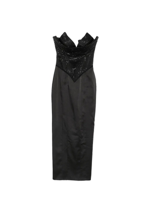 MITILIANE COUTURE crystal-embellished maxi dress - Black