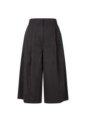TOMBOY pleated cropped trousers - Black