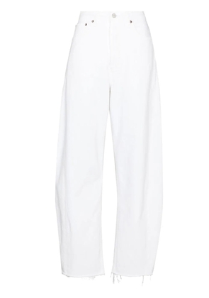 AGOLDE high-waist wide-leg jeans - White