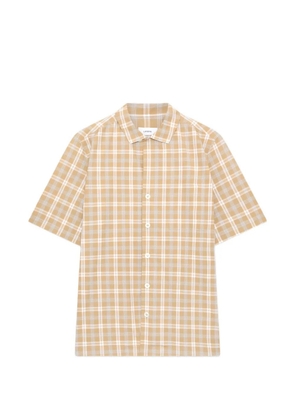 Lardini check-pattern shirt - Neutrals