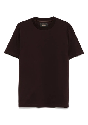 BOSS mercerized-cotton T-shirt - Brown