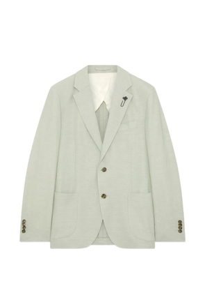 Lardini single-breasted patch-pocket blazer - Green