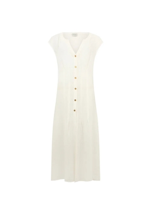 Le Kasha Acre button-front dress - White